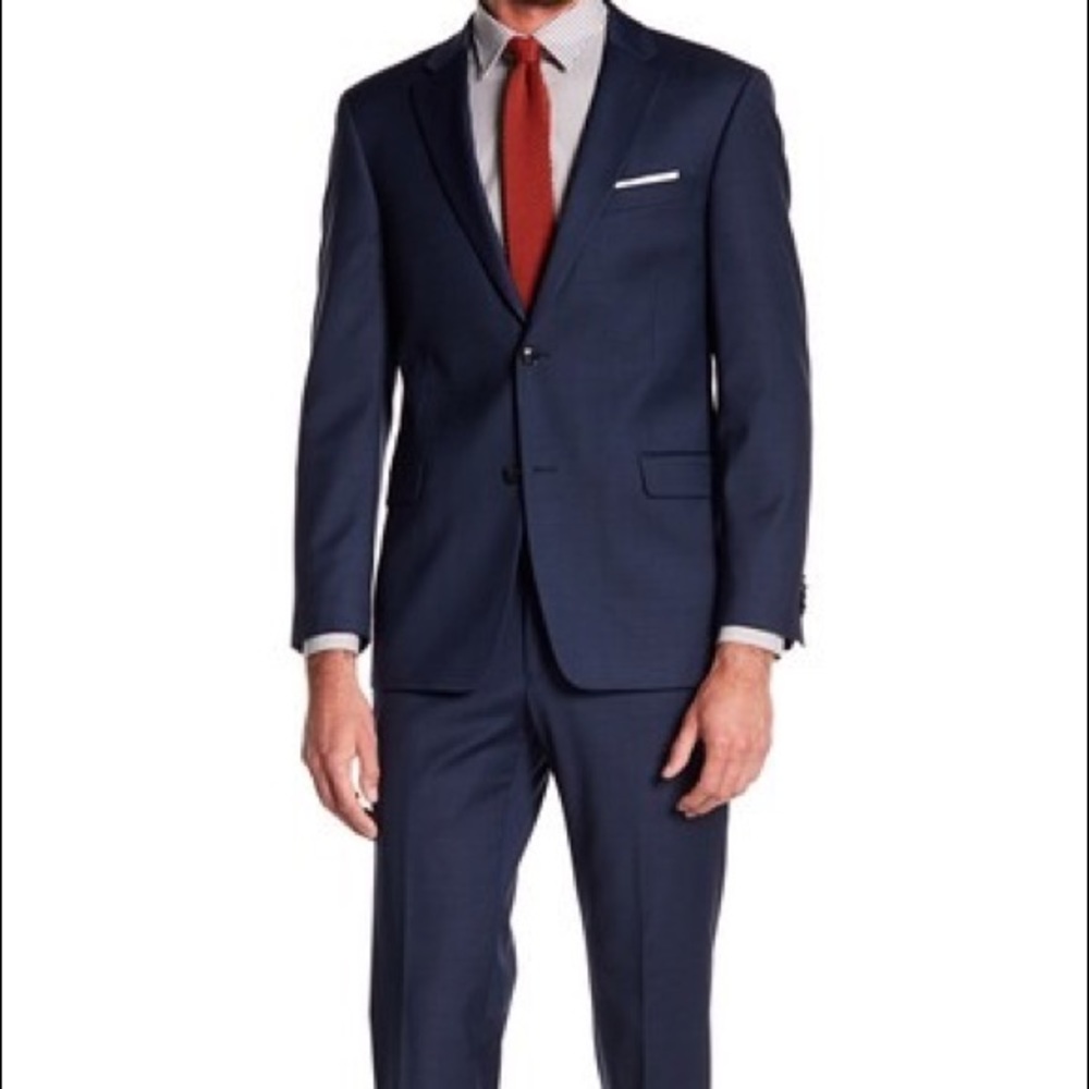Tommy Hilfiger Adams Modern Fit TH Flex Navy Suit